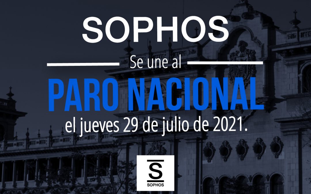 Hoy SOPHOS se une al #ParoNacional29J