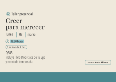 Taller: Creer para merecer